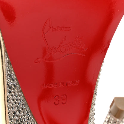 Christian Louboutin Specchio Arch Queen Strass 100 Platform Sandals 39 Platine 6 of 12