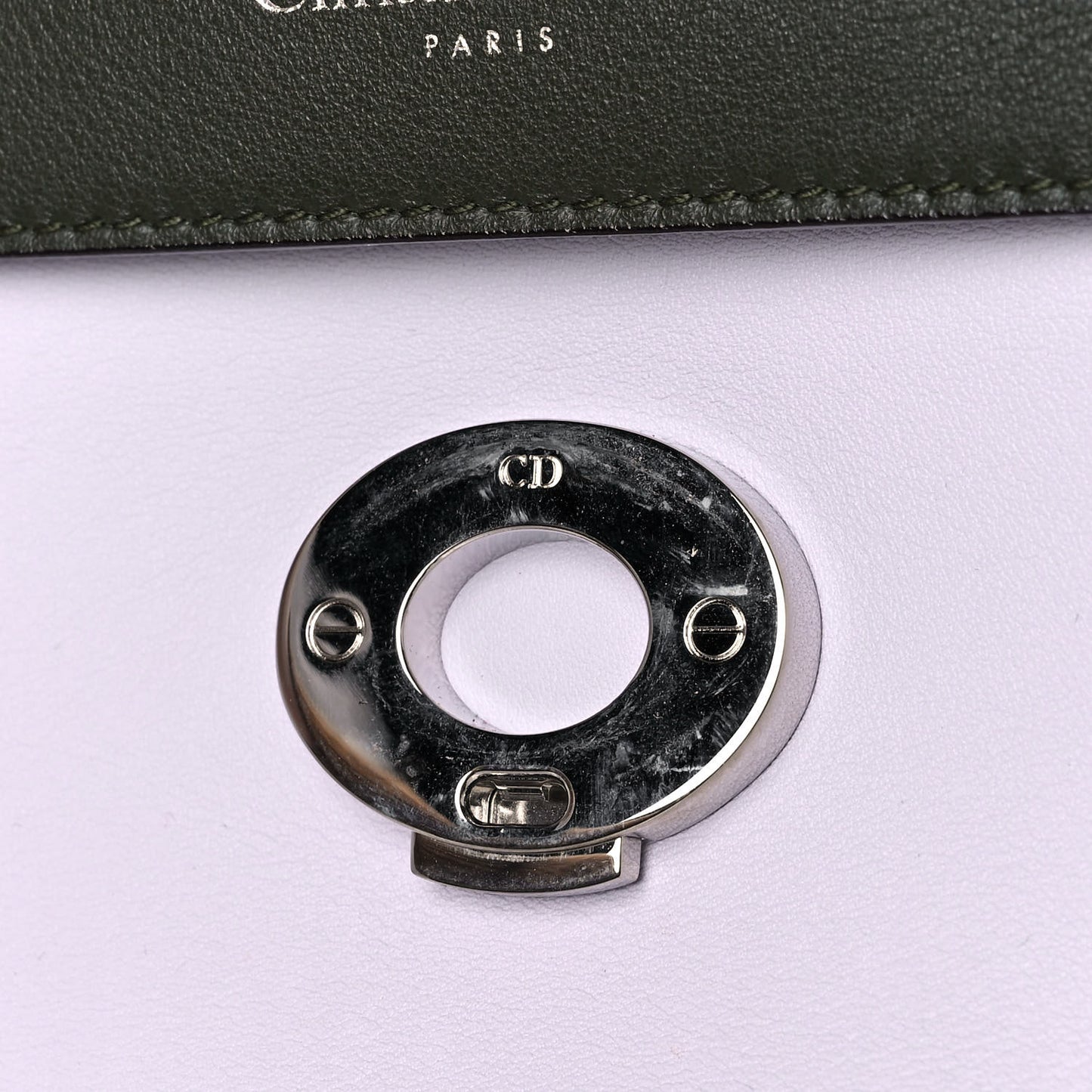 Smooth Calfskin Mini Be Dior Flap Lilac