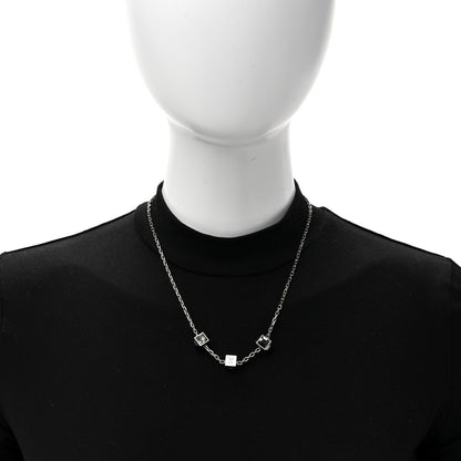 Louis Vuitton Swarovski Gamble Short Necklace Silver 3 of 4