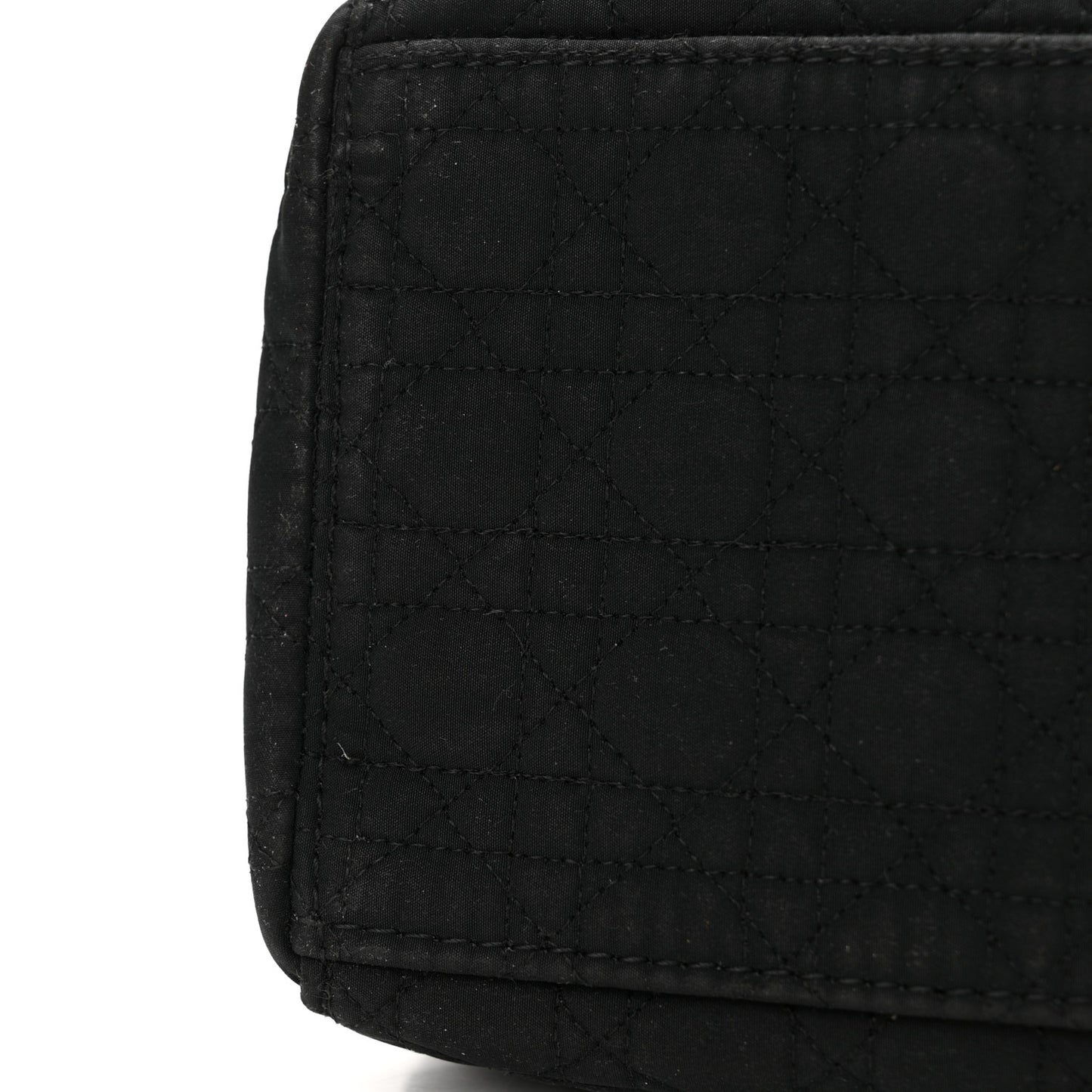 Nylon Cannage Medium Lady Dior Black