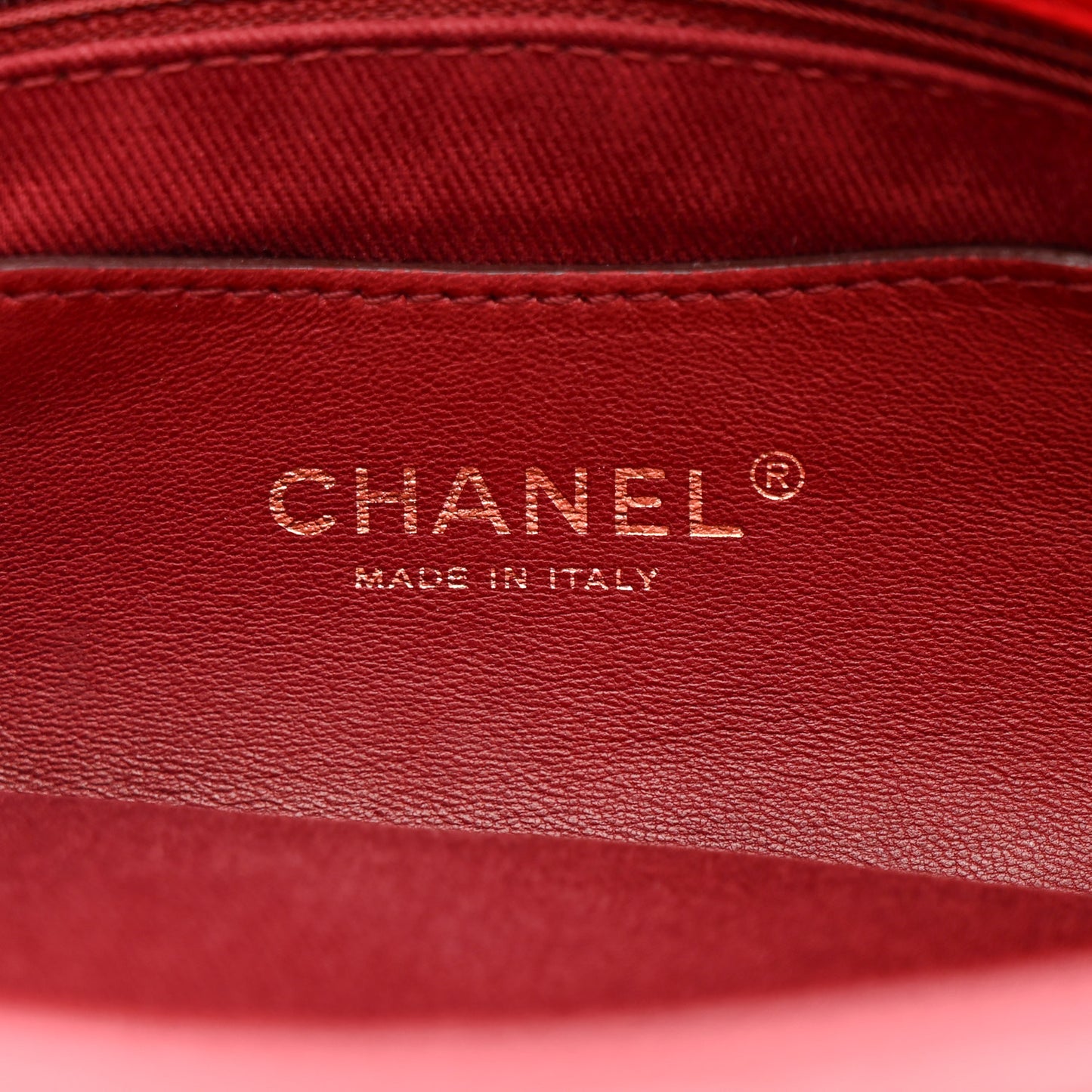 Calfskin Quilted Medium Just Mademoiselle Bowling Bag Red