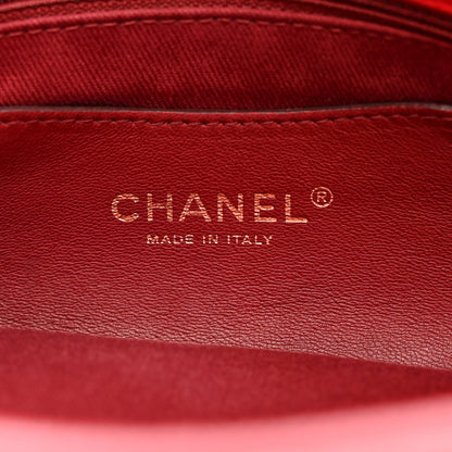 Chanel Calfskin Quilted Medium Just Mademoiselle Bowling Bag Red 8 of 12