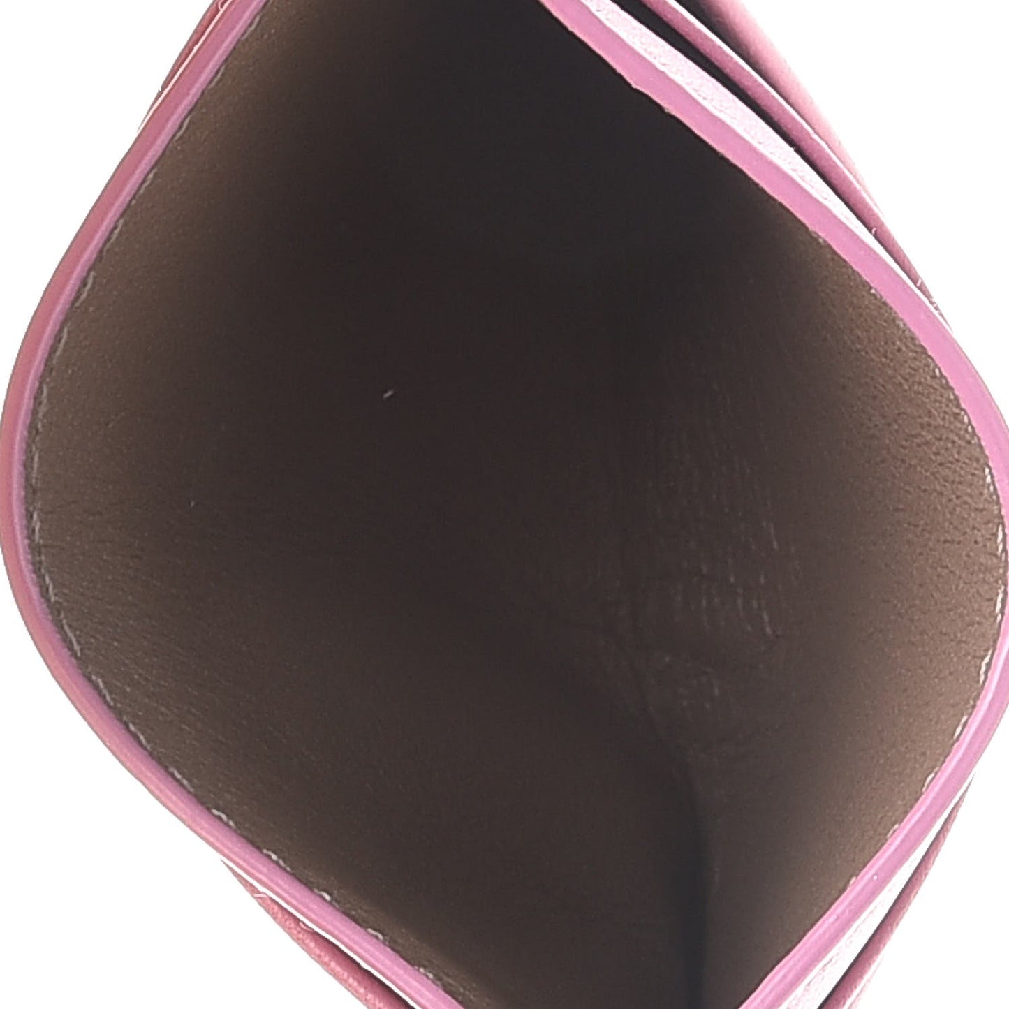 Nappa Intrecciato Woven Card Holder Pink Purple