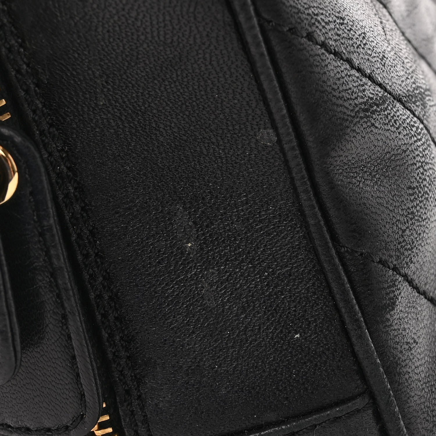 Chanel Lambskin Chevron Quilted Camera Case Black 13 of 13