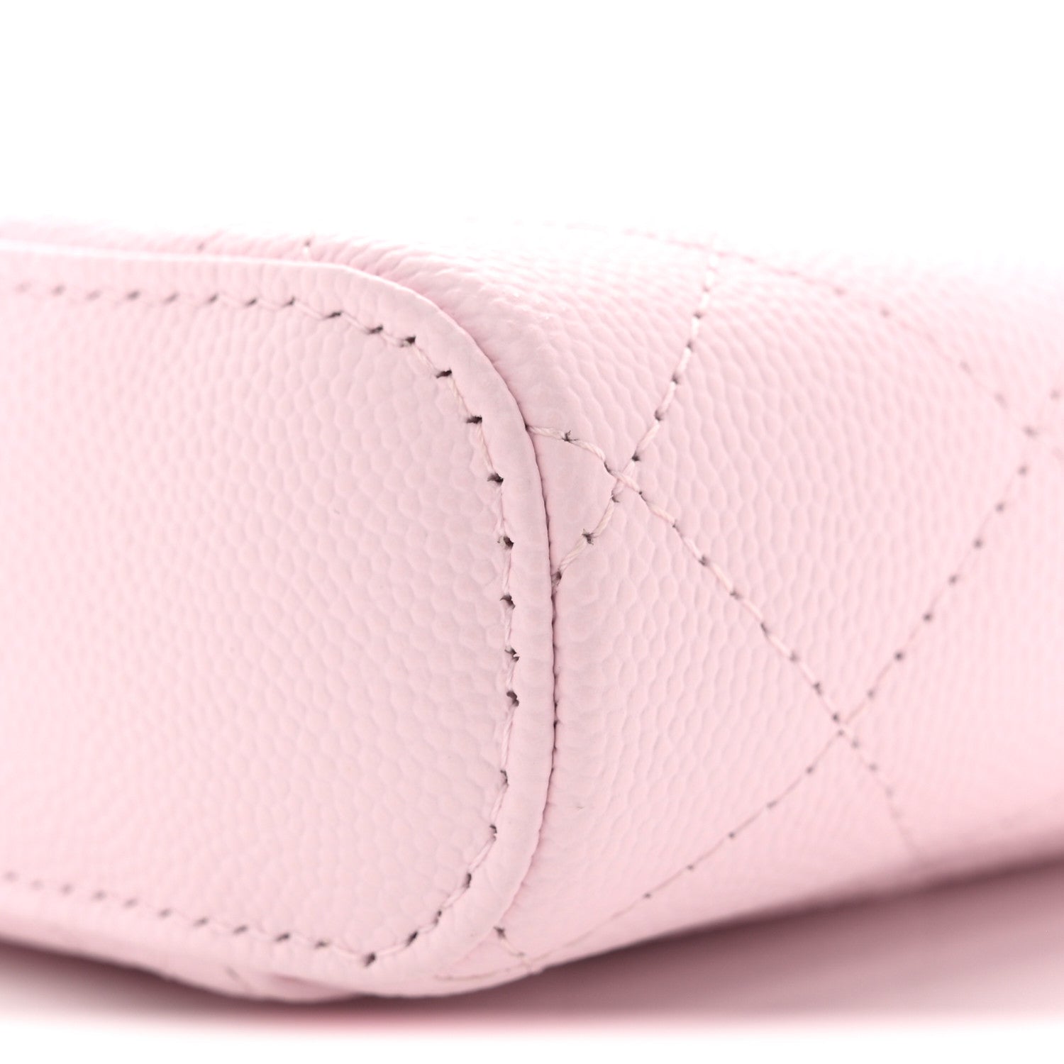 Chanel Caviar Quilted Phone Holder With Chain Light Pink 10 of 11