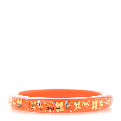 Louis Vuitton Resin Swarovski Medium Inclusion Bracelet PM Orange Sunset 1 of 4