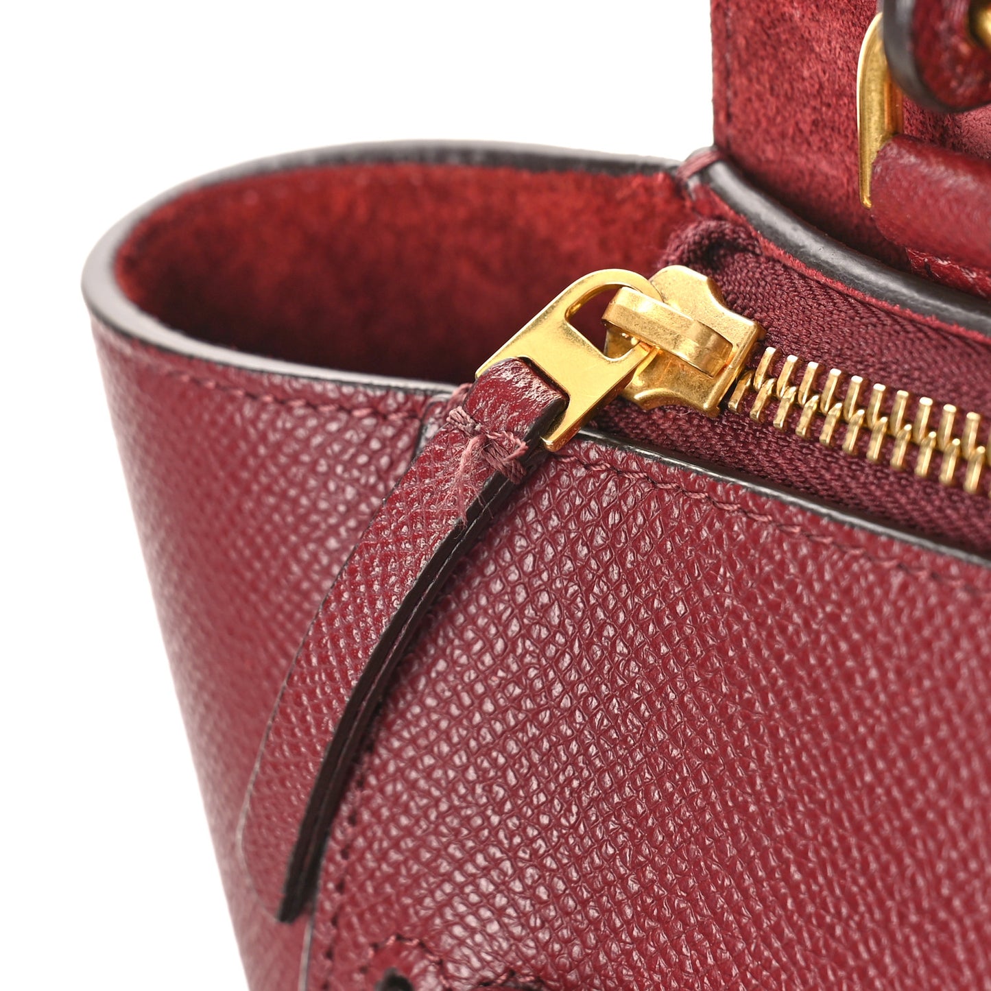 Grained Calfskin Nano Belt Bag Acai
