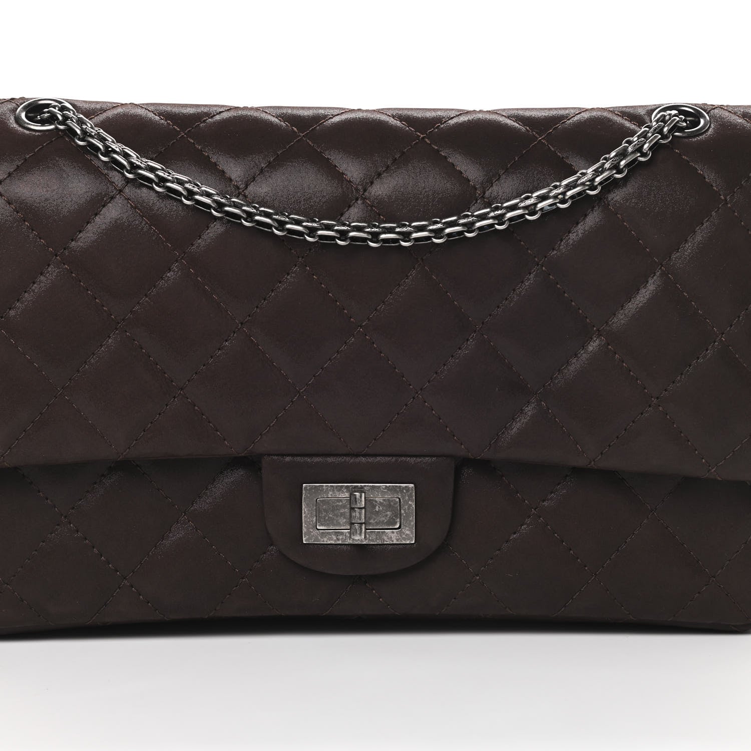 Chanel Iridescent Calfskin Quilted 2.55 Reissue 227 Flap Brown 9 of 16