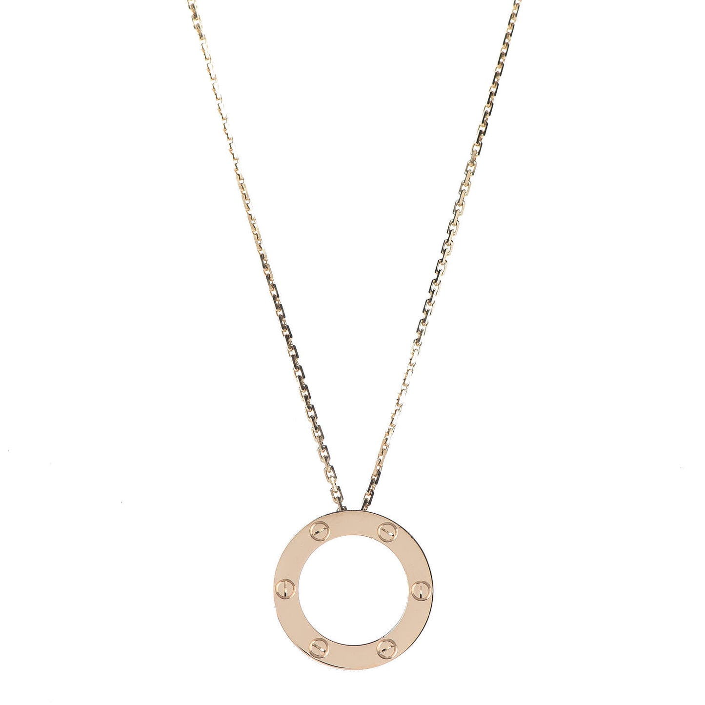 18K Yellow Gold LOVE Pendant Necklace
