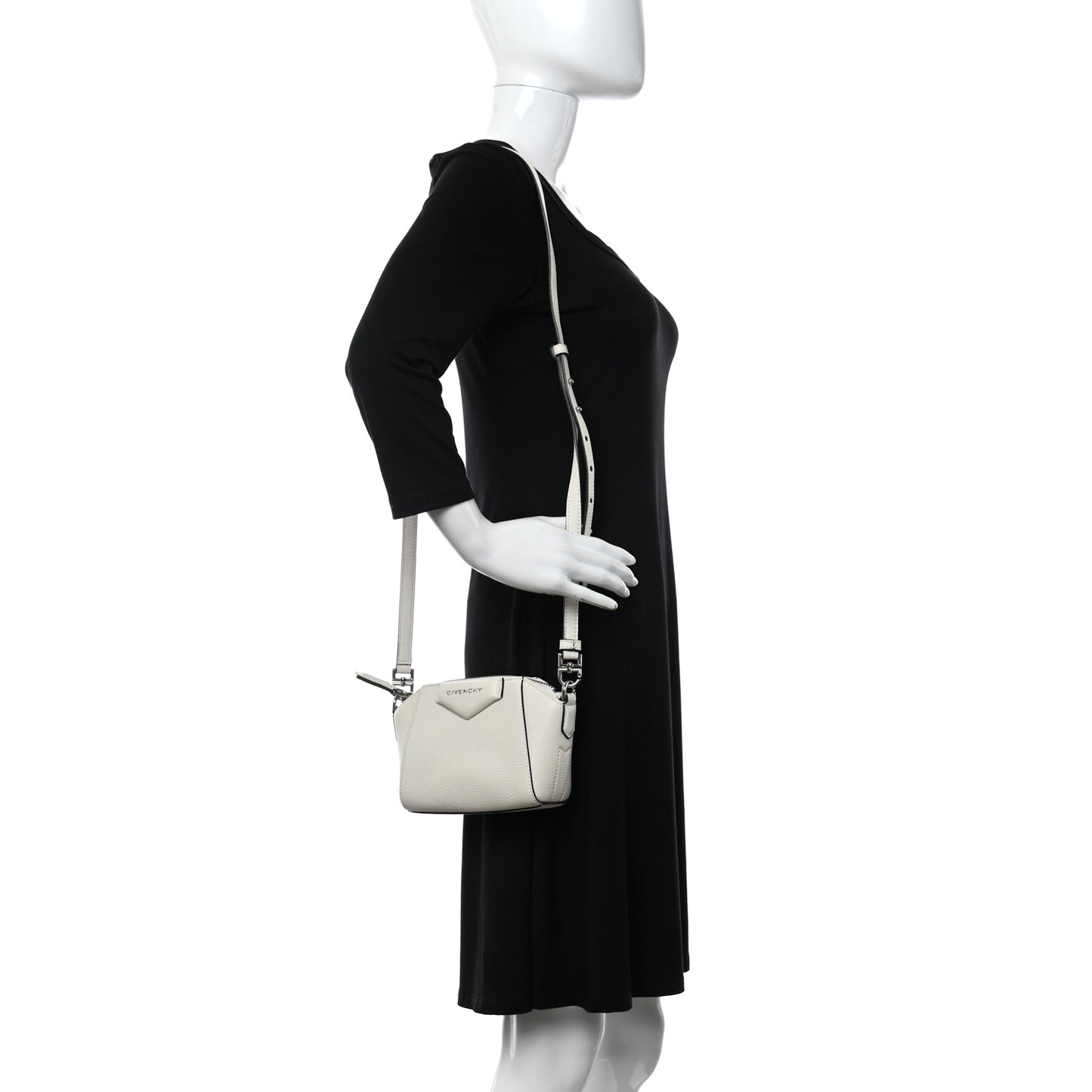 Sugar Goatskin Nano Antigona Ivory