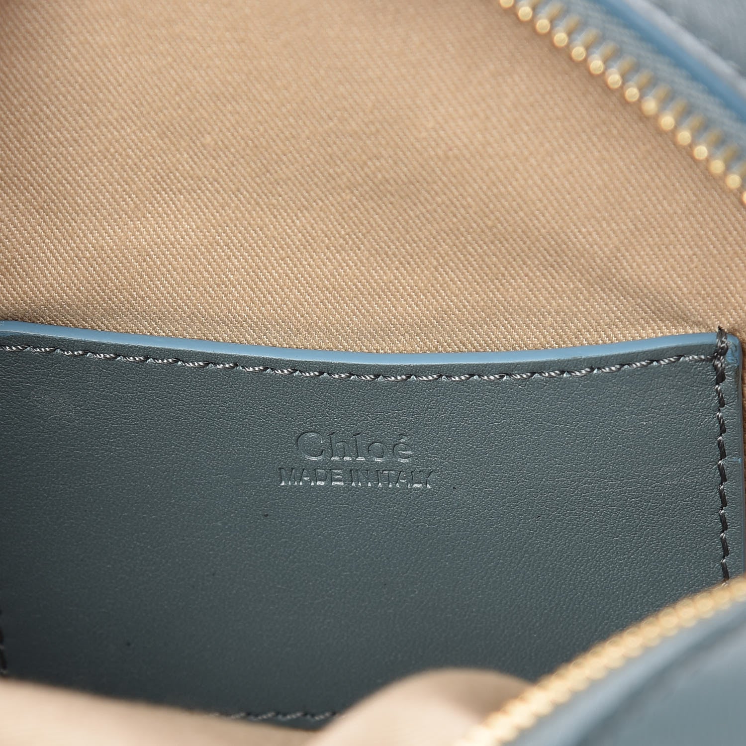 Chloe Smooth Calfskin Little Horses Embroidered Shoulder Bag Cloudy Blue 6 of 9