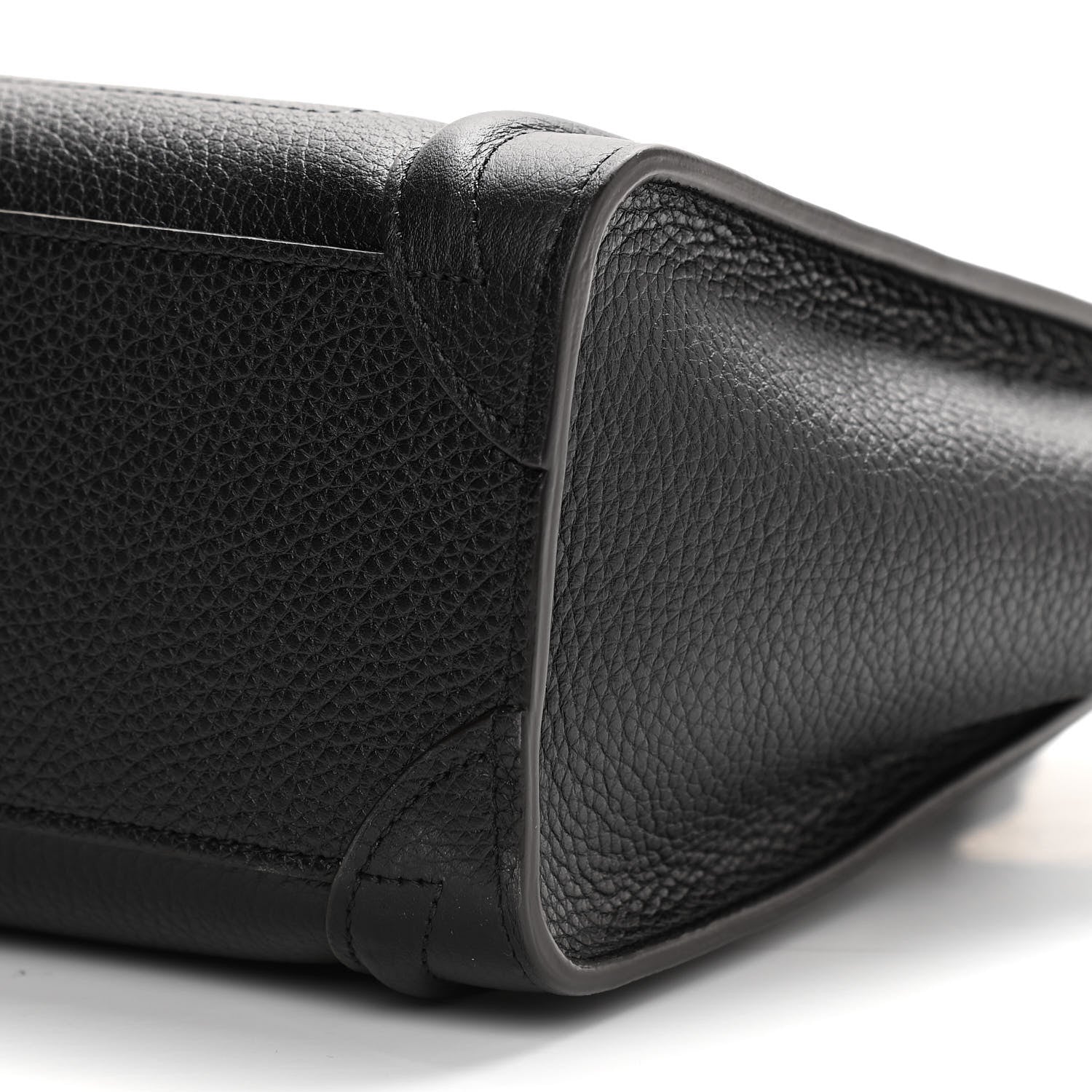 Celine Drummed Calfskin Nano Luggage Black 9 of 12
