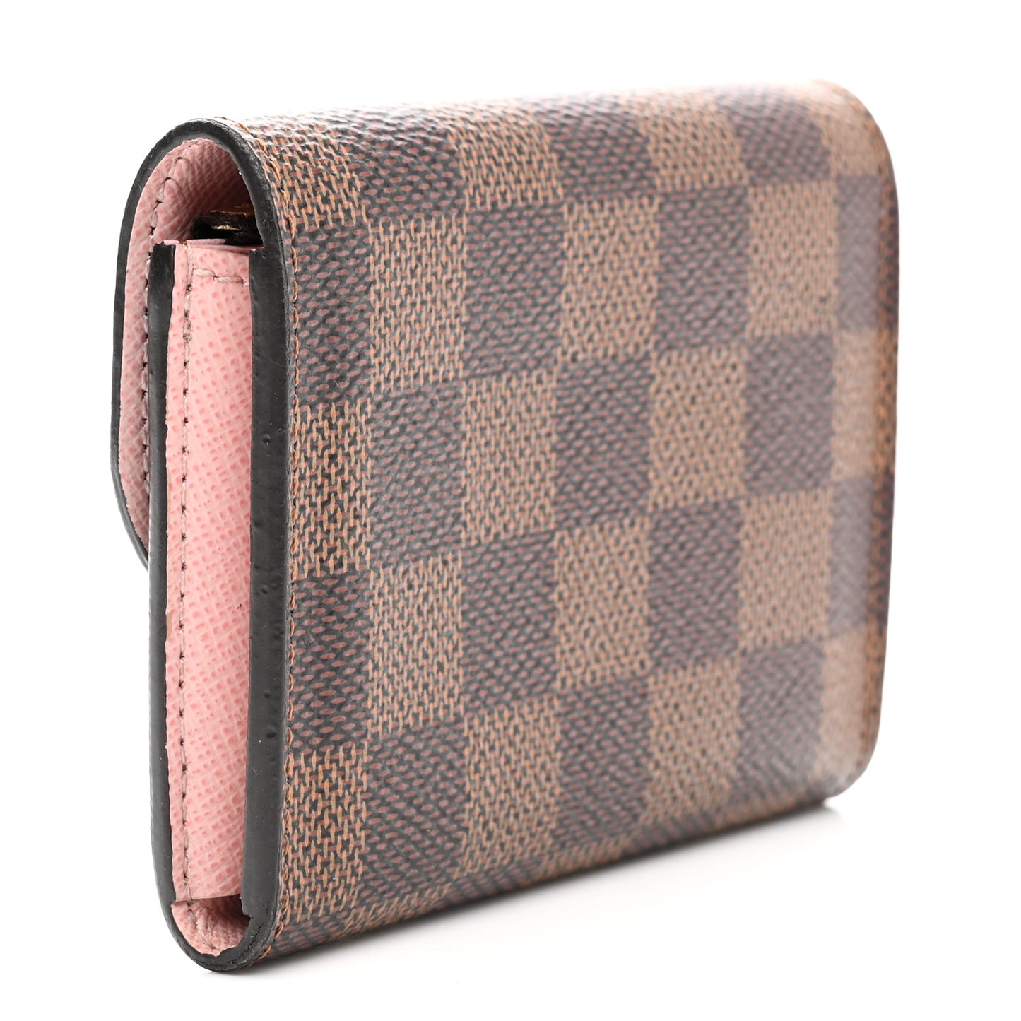 Damier Ebene Rosalie Coin Purse Rose Ballerine