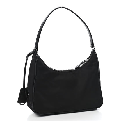 Prada Tessuto Nylon Saffiano Mini Re-Edition 2005 Bag Black 2 of 10