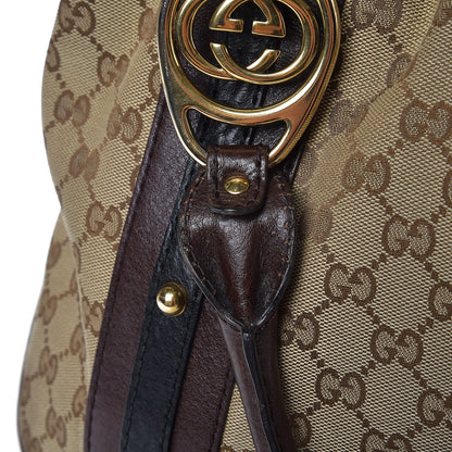 Gucci Monogram Interlocking G Tote Dark Brown 8 of 16