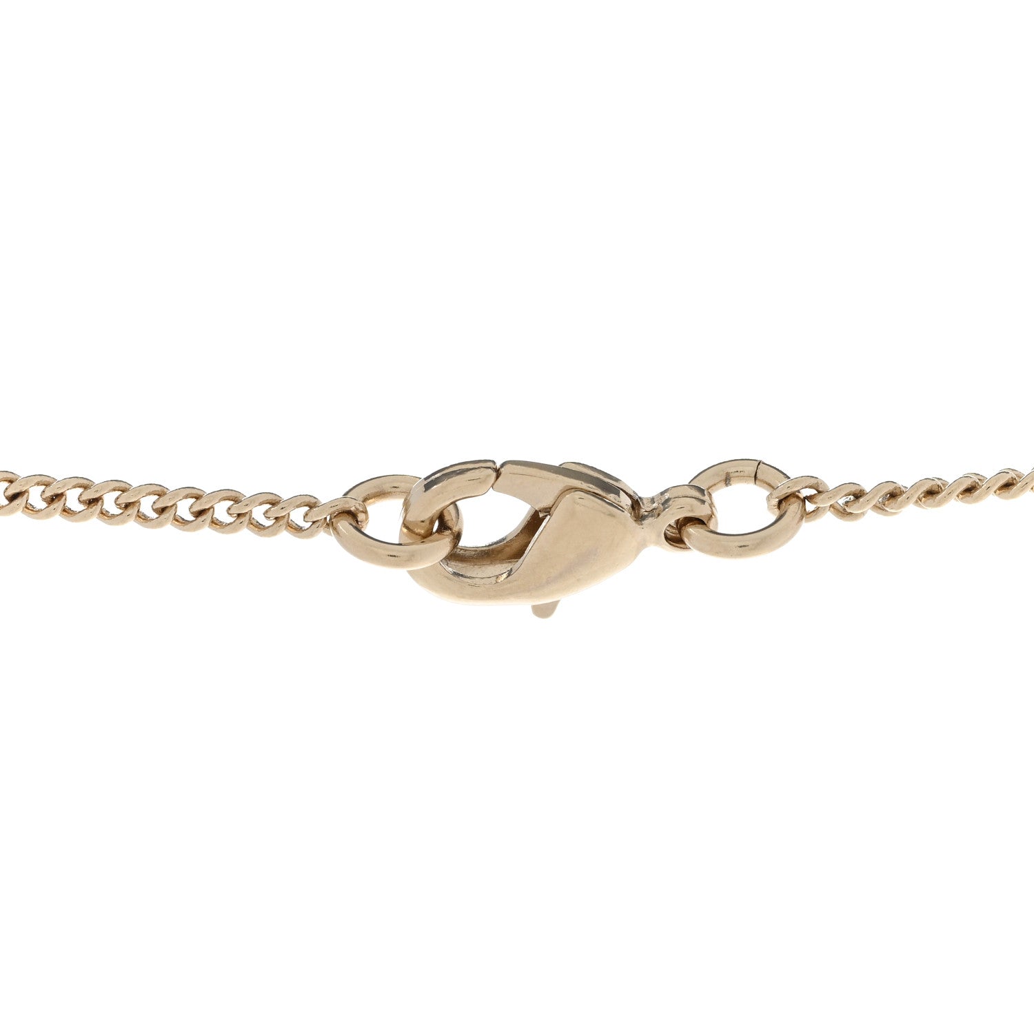 Chanel Pearl Crystal CC Pendant Necklace Gold 5 of 7