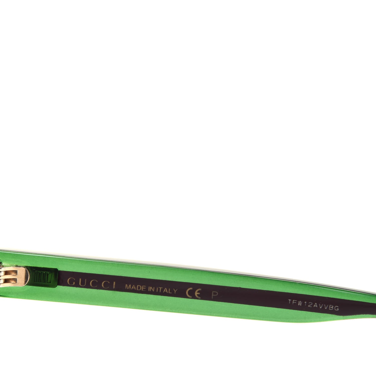 Gucci Acetate Web Sunglasses GG 0003S Black Green 6 of 7