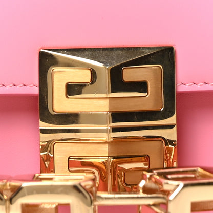 Givenchy Box Calfskin Medium 4G Cube Chain Shoulder Bag Bright Pink 7 of 9