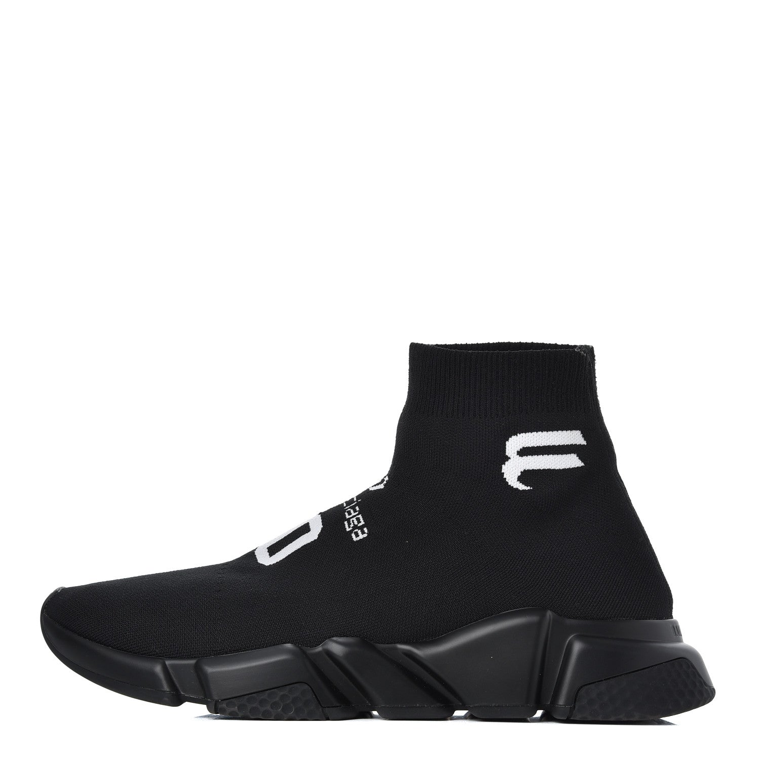 Balenciaga Neoprene Knit Soccer Mens Speed Sneakers 42 Black 1 of 9