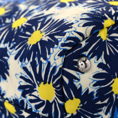 Prada Tessuto Nylon Saffiano Floral Print Tote Bluette Dis Primule 8 of 12