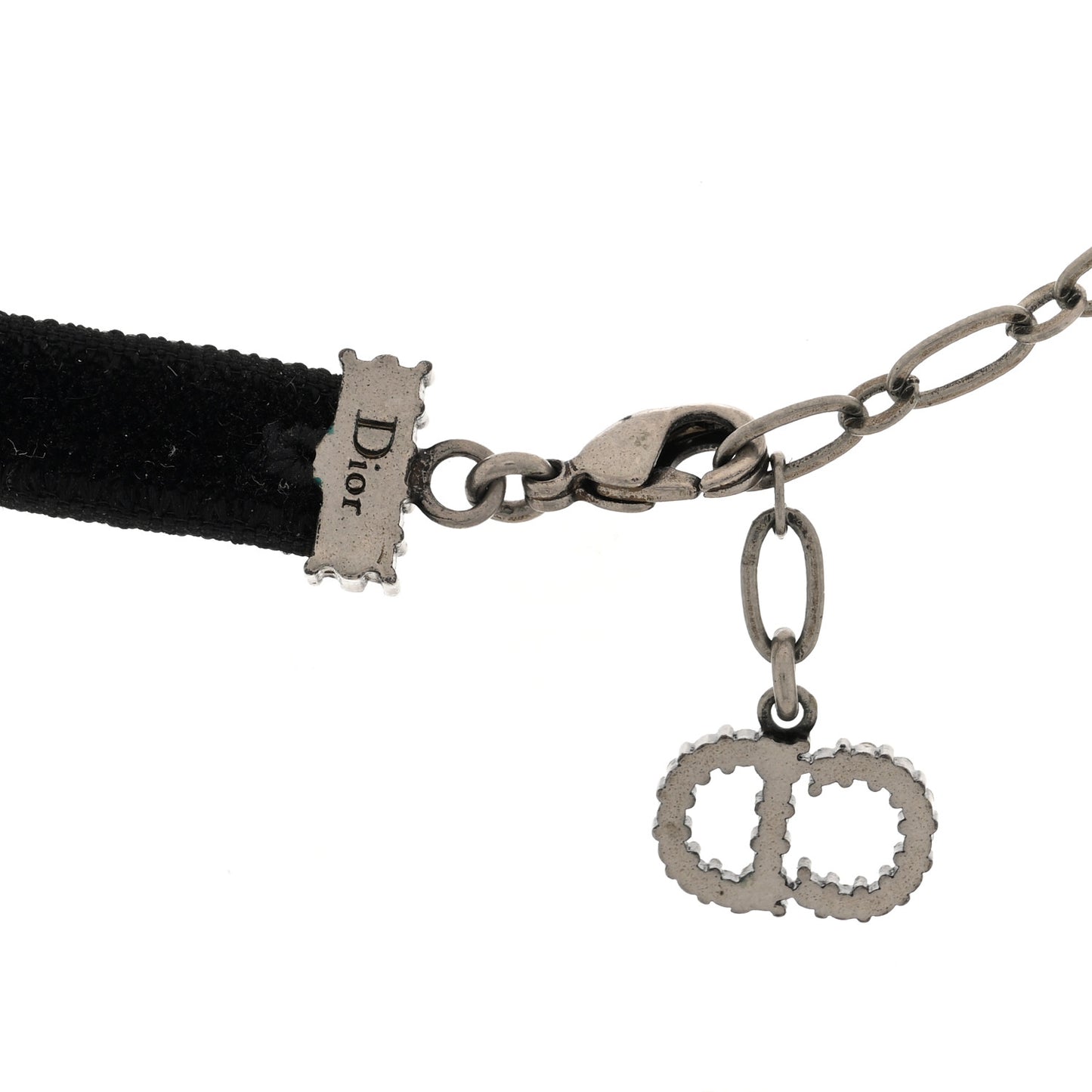 Velvet Crystal J’Adior Choker Necklace Black