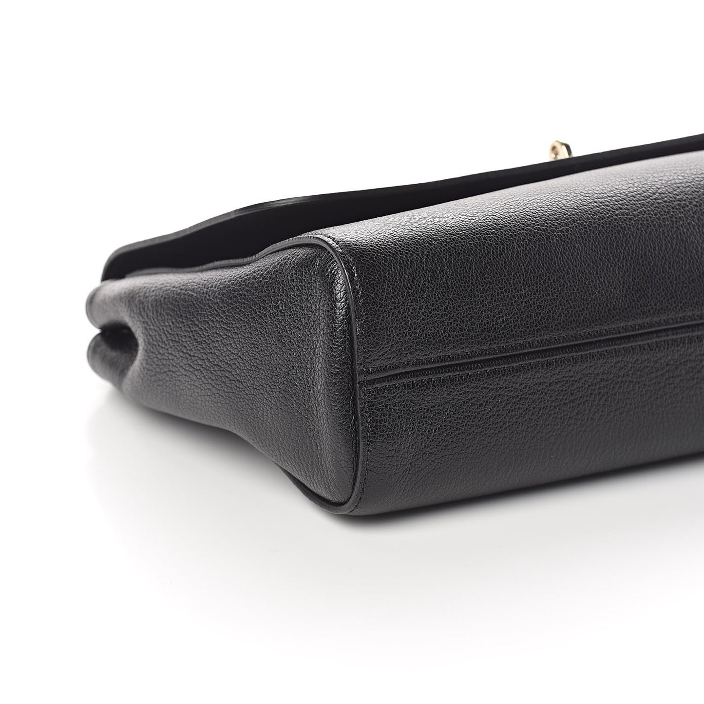 Glossy Goatskin Medium Lily Black
