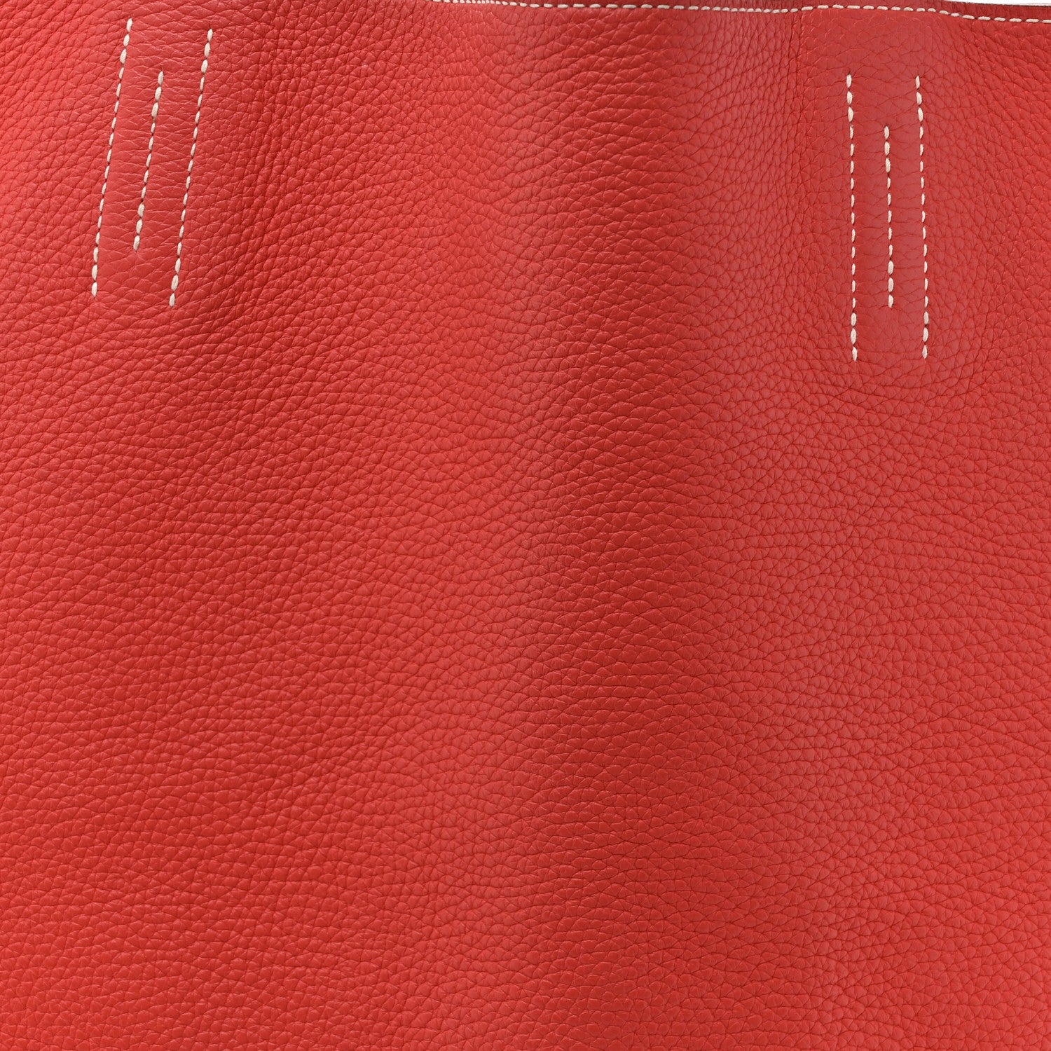 Hermes Taurillon Clemence Double Sens 45 Reversible Tote Rubis Bougainvillea 12 of 25