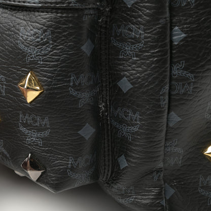 MCM Visetos Medium Studded Stark Backpack Black 11 of 13