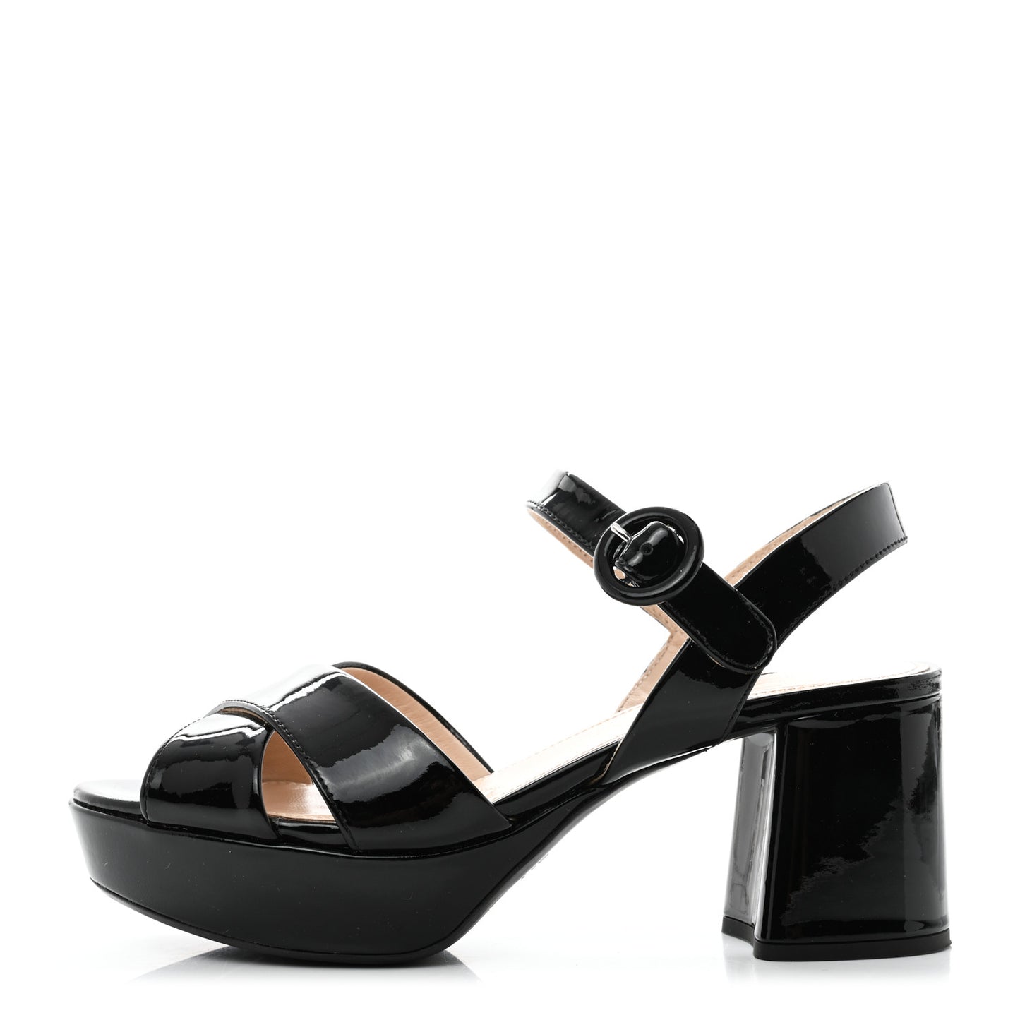 Vernice Crisscross Platform 20/65mm Sandals 35 Black