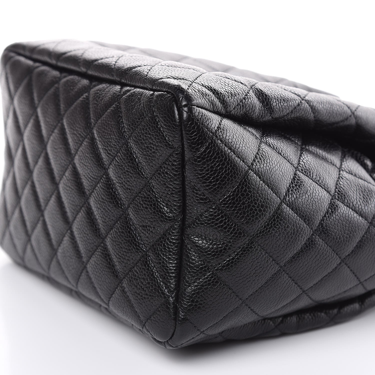 Chanel Caviar Quilted Small Chain Bucket Bag Black 9 of 10
