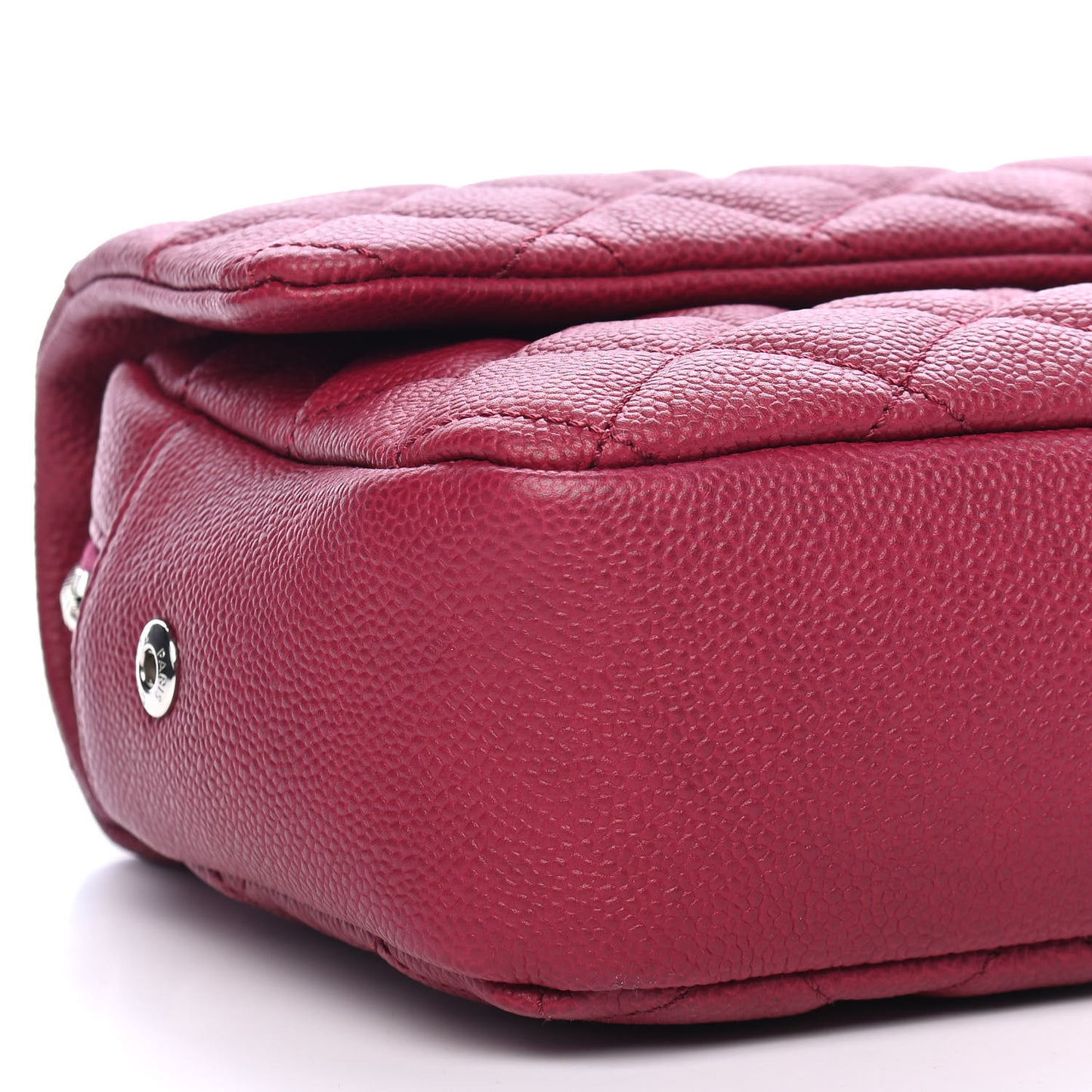 Caviar Quilted Jumbo Easy Flap Dark Pink
