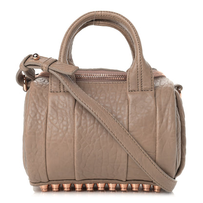 Alexander Wang Pebbled Lambskin Mini Rockie Latte Rose Gold Hardware 1 of 9