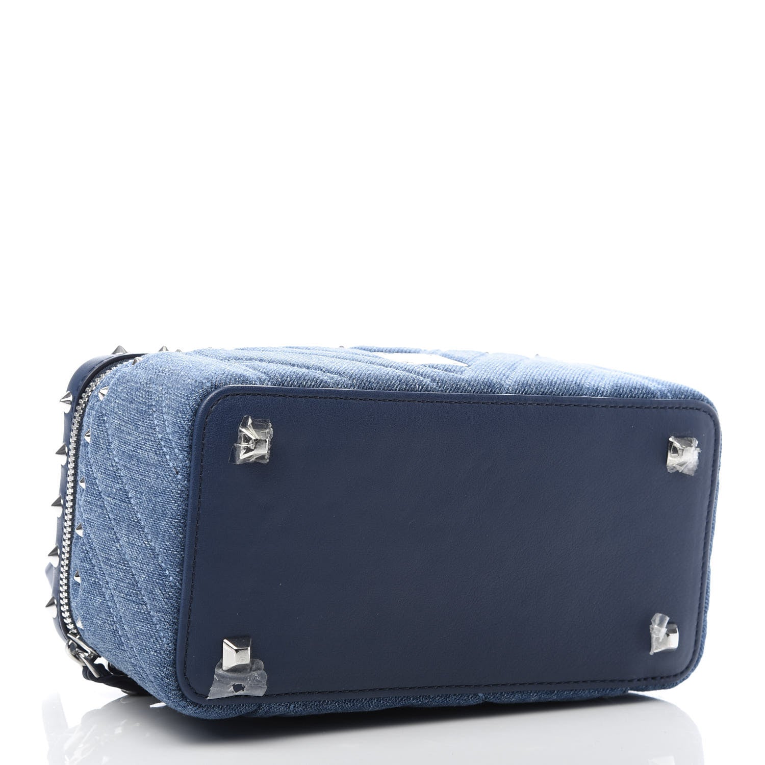MCM Denim Rockstar Vanity Case Blue 4 of 9