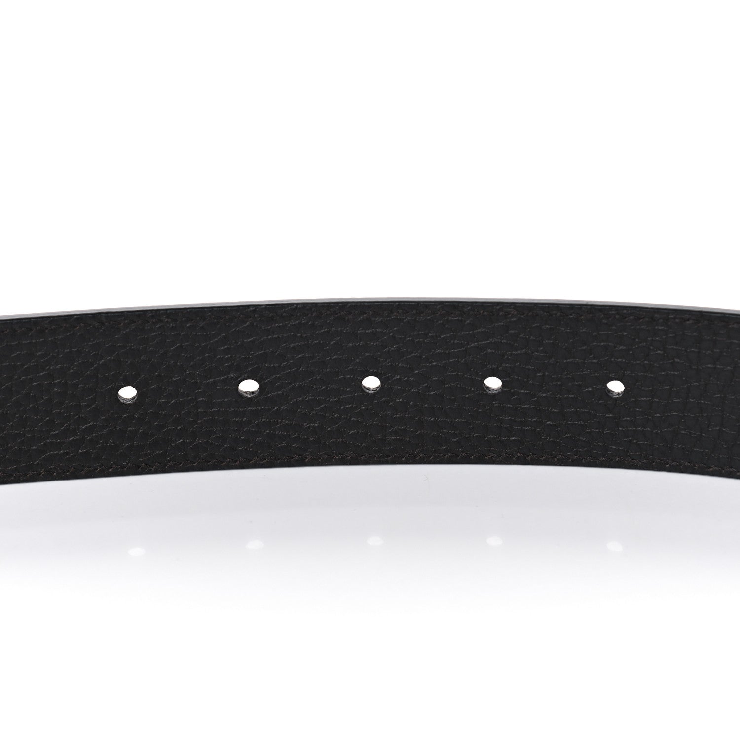 Gucci Calfskin Double G Reversible 37mm Belt 105 42 Black Cocoa 4 of 5