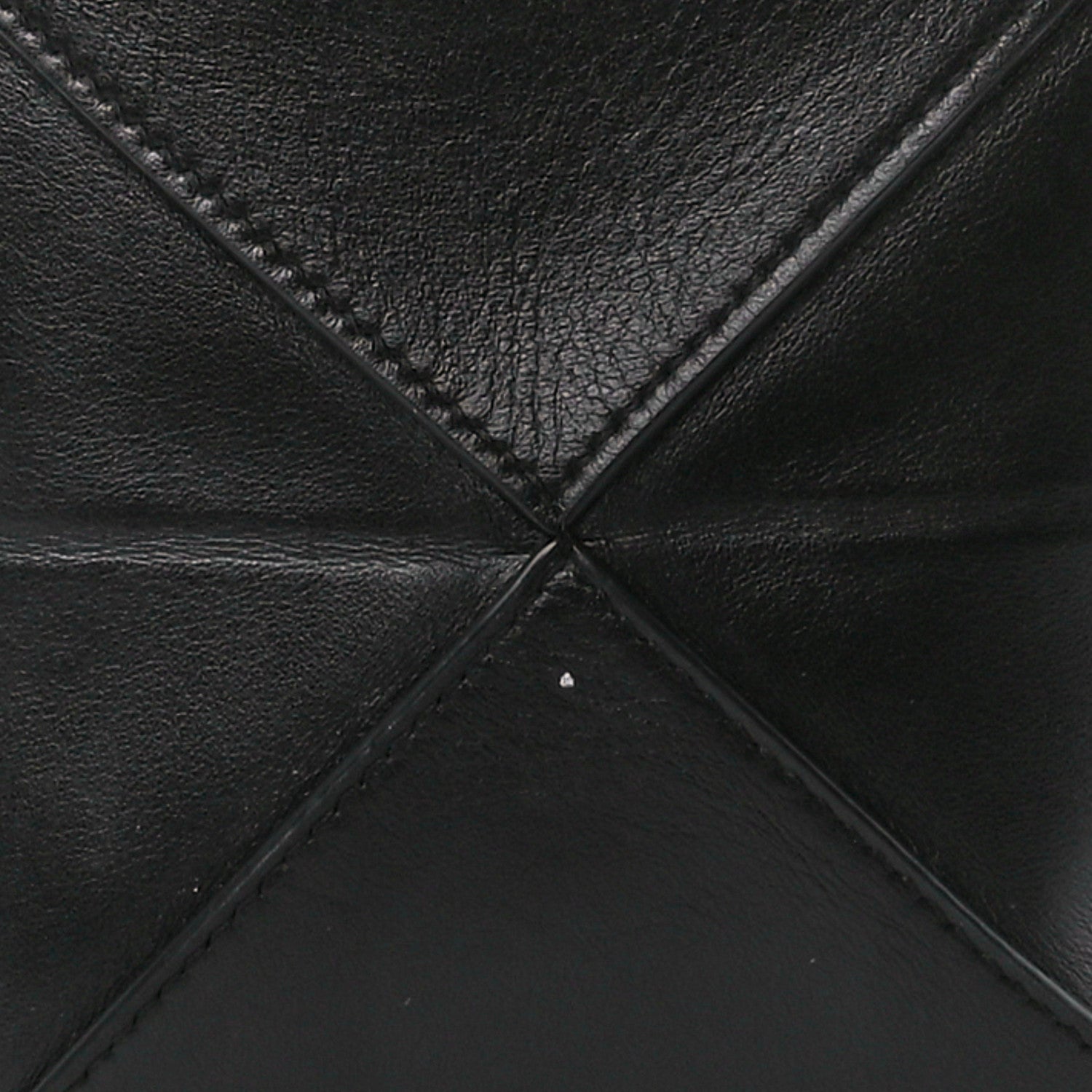 Loewe Shiny Calfskin Mini Puzzle Fold Tote Black 8 of 13