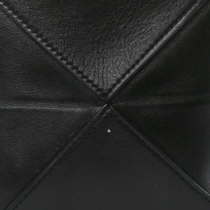 Loewe Shiny Calfskin Mini Puzzle Fold Tote Black 8 of 13