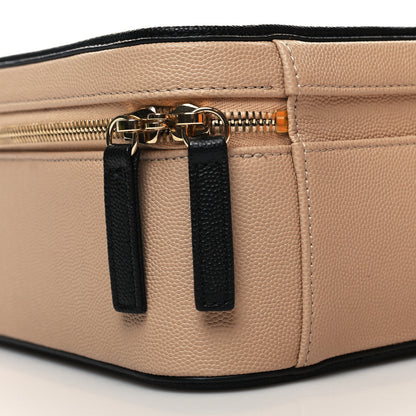 Chanel Caviar Quilted Large CC Filigree Vanity Case Beige Black 11 of 12