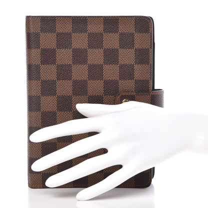 Louis Vuitton Damier Ebene Medium Ring Agenda Cover 2 of 7