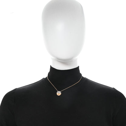 Louis Vuitton Metal L to V Necklace Gold Silver 2 of 5