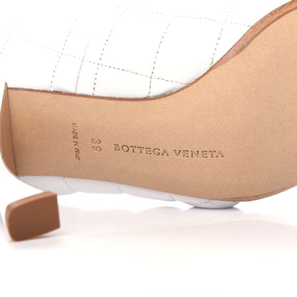Bottega Veneta Nappa Matelasse Captoe Pumps 39 Optic White 9 of 10