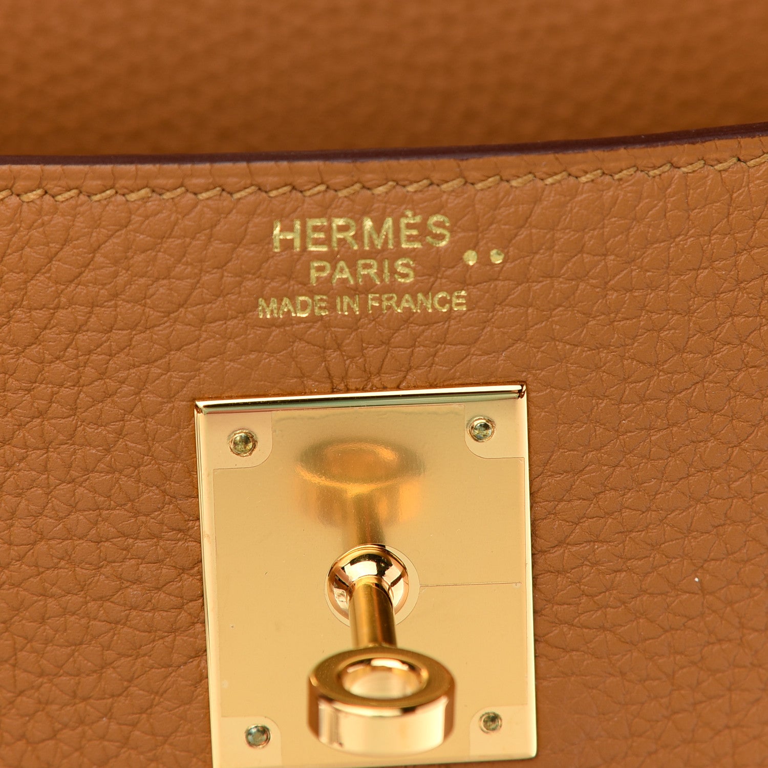 Hermes Togo Shiny Niloticus Crocodile Kelly Retourne Touch 32 Caramel Tabac Camel 6 of 10
