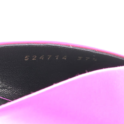 Balenciaga Satin Pointed Toe Knife 40mm Mules 37.5 Rose Fuchsia 6 of 9