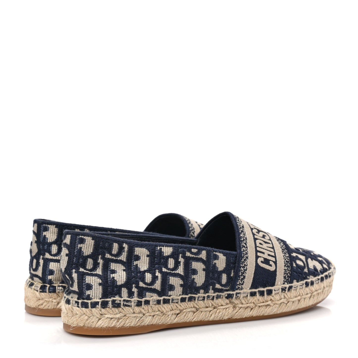 Oblique Embroidered Granville 15mm Espadrilles 39.5 Deep Blue