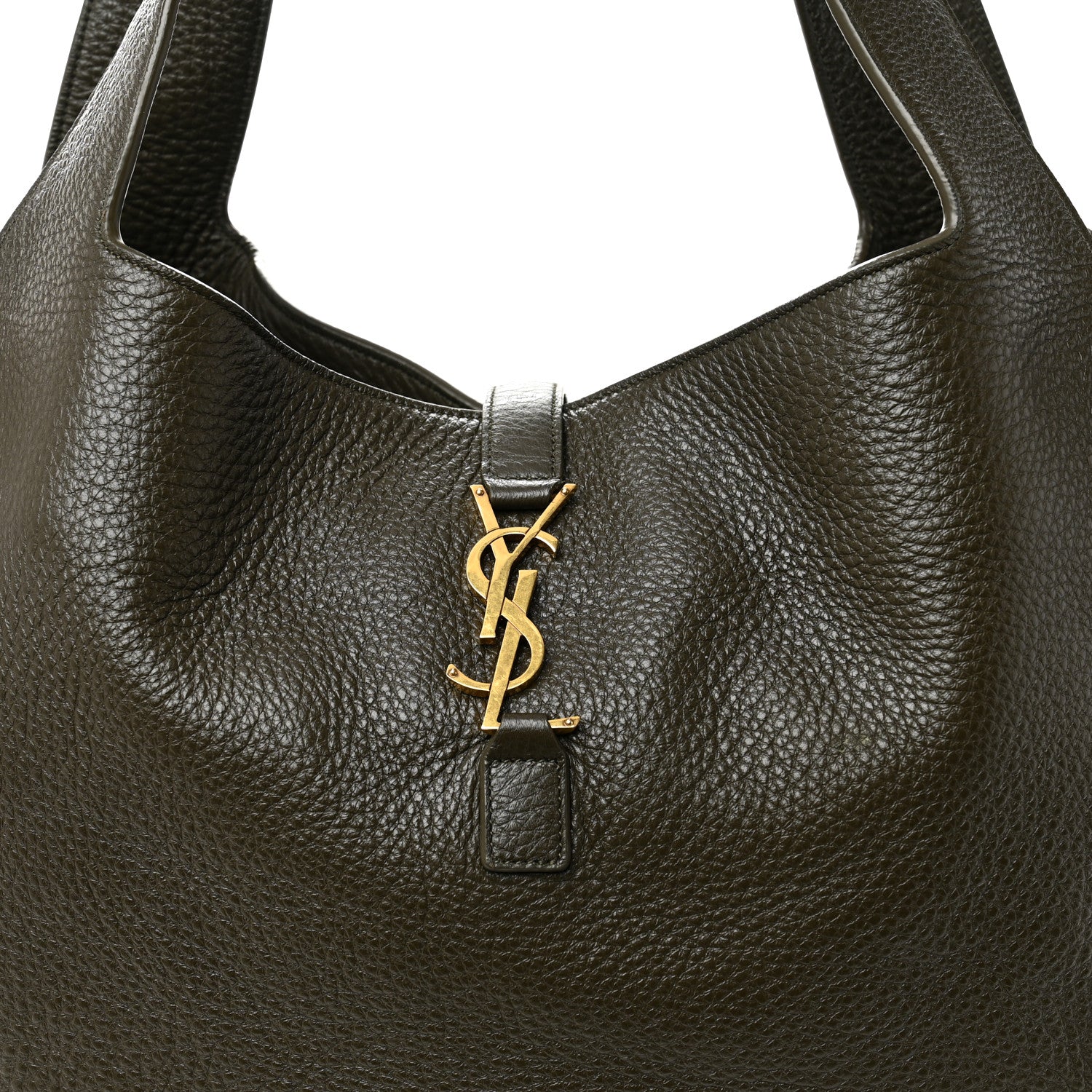 Saint Laurent Grained Deerskin Bea Tote Musk 8 of 12