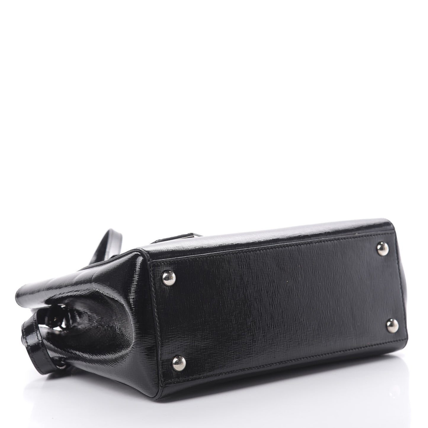 Patent Vitello Elite Petite 2Jours Tote Black