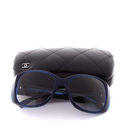 Chanel Mother of Pearl CC Sunglasses 40919 Blue 7 of 7