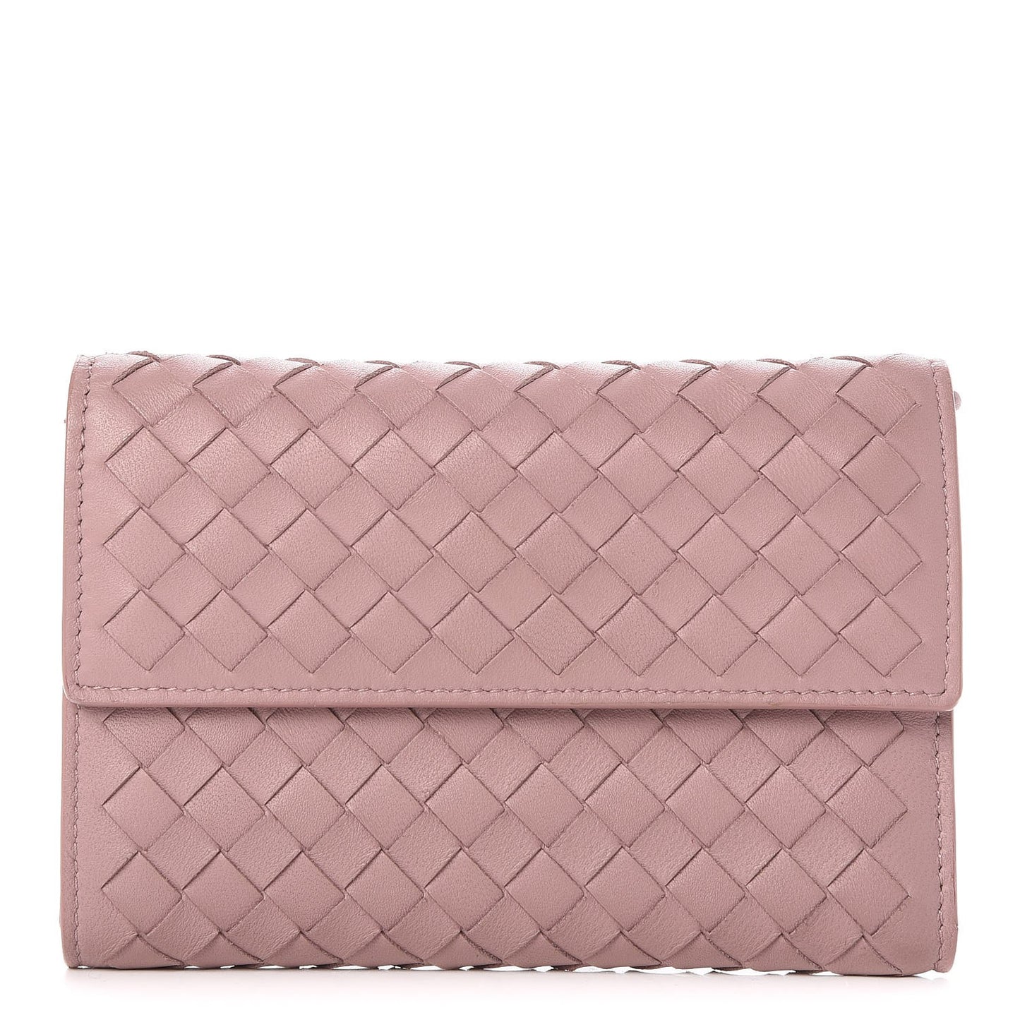 Nappa Intrecciato Continental Wallet Watteau