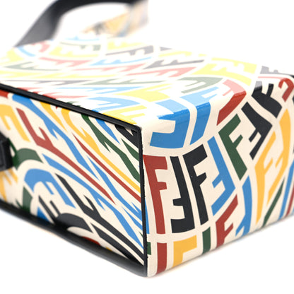 Fendi X SARAH COLEMAN Vitello Grace Light FF Vertigo Box Bag White Ice Multicolor 17 of 19