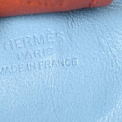 Hermes Milo Lambskin Grigri Rodeo Horse Bag Charm PM Celeste Naturel Bouton D'Or Cornaline 7 of 10