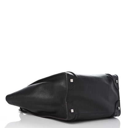 Celine Drummed Calfskin Mini Luggage Black 4 of 14